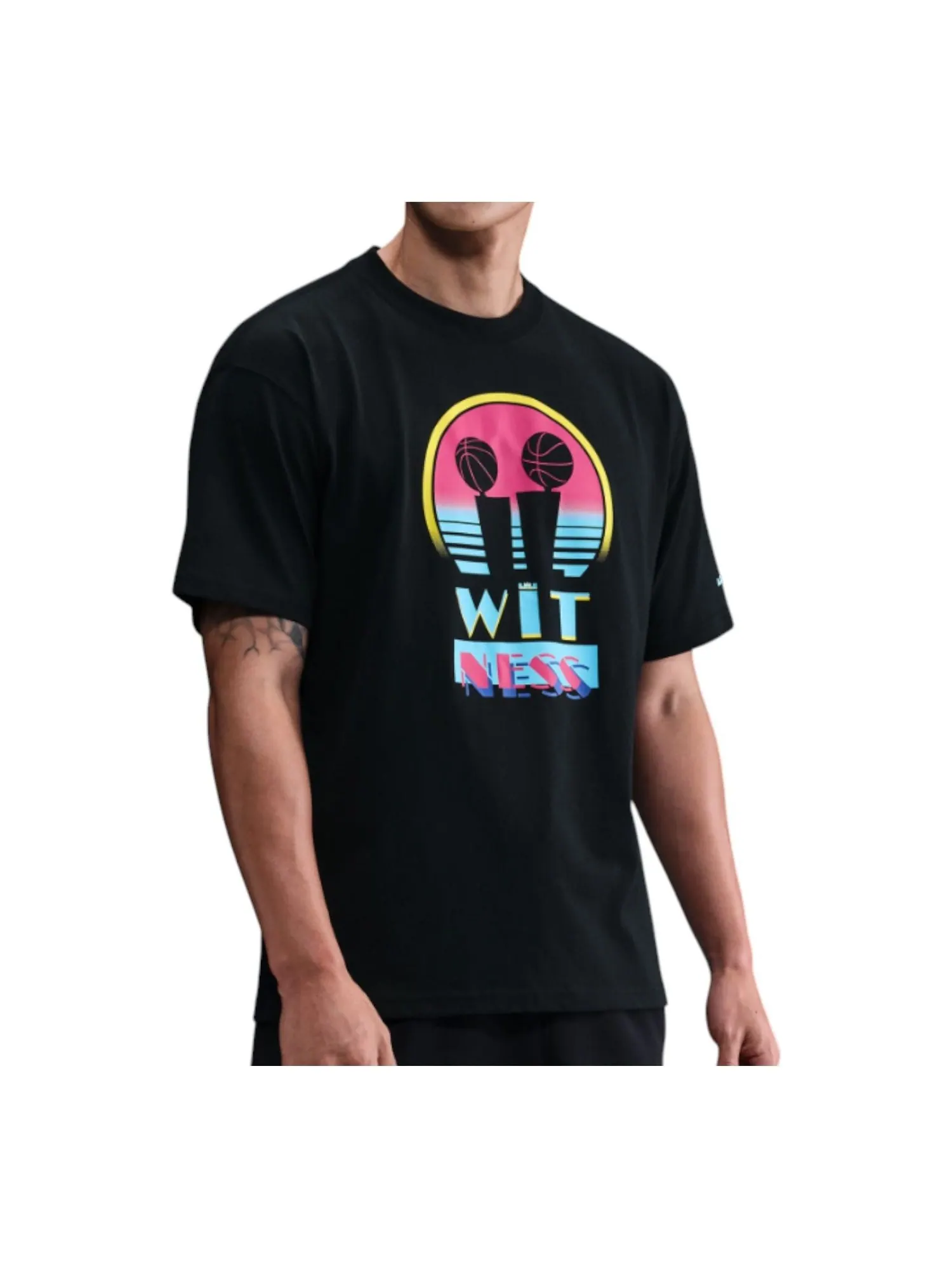 Футболка Nike LeBron Basketball T-Shirt 'Miami Twice' — изображение 1 из 2, черный