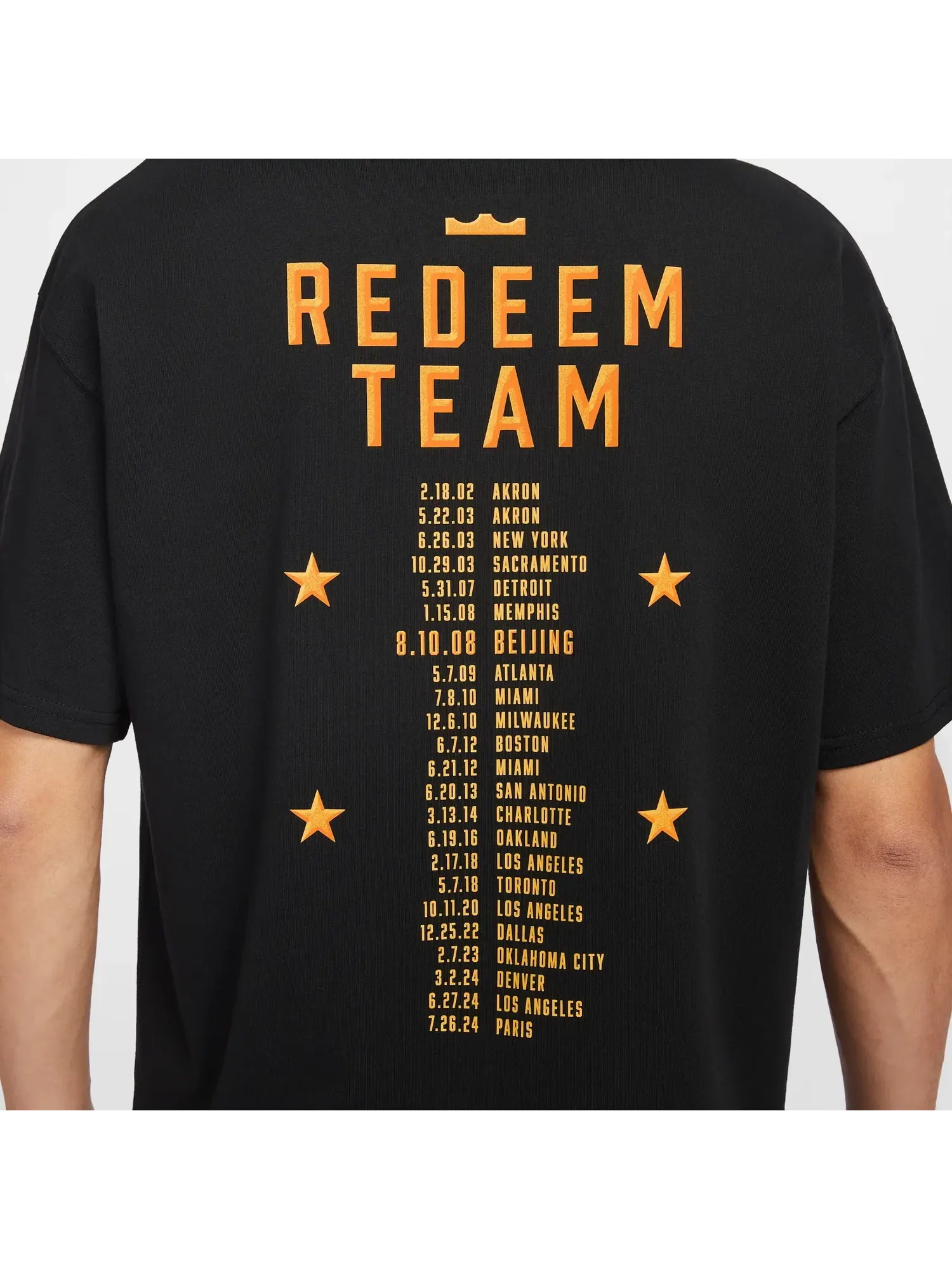 Футболка Nike LeBron 'Out For Redemption' IH8563-045 — изображение 5 из 6, черный