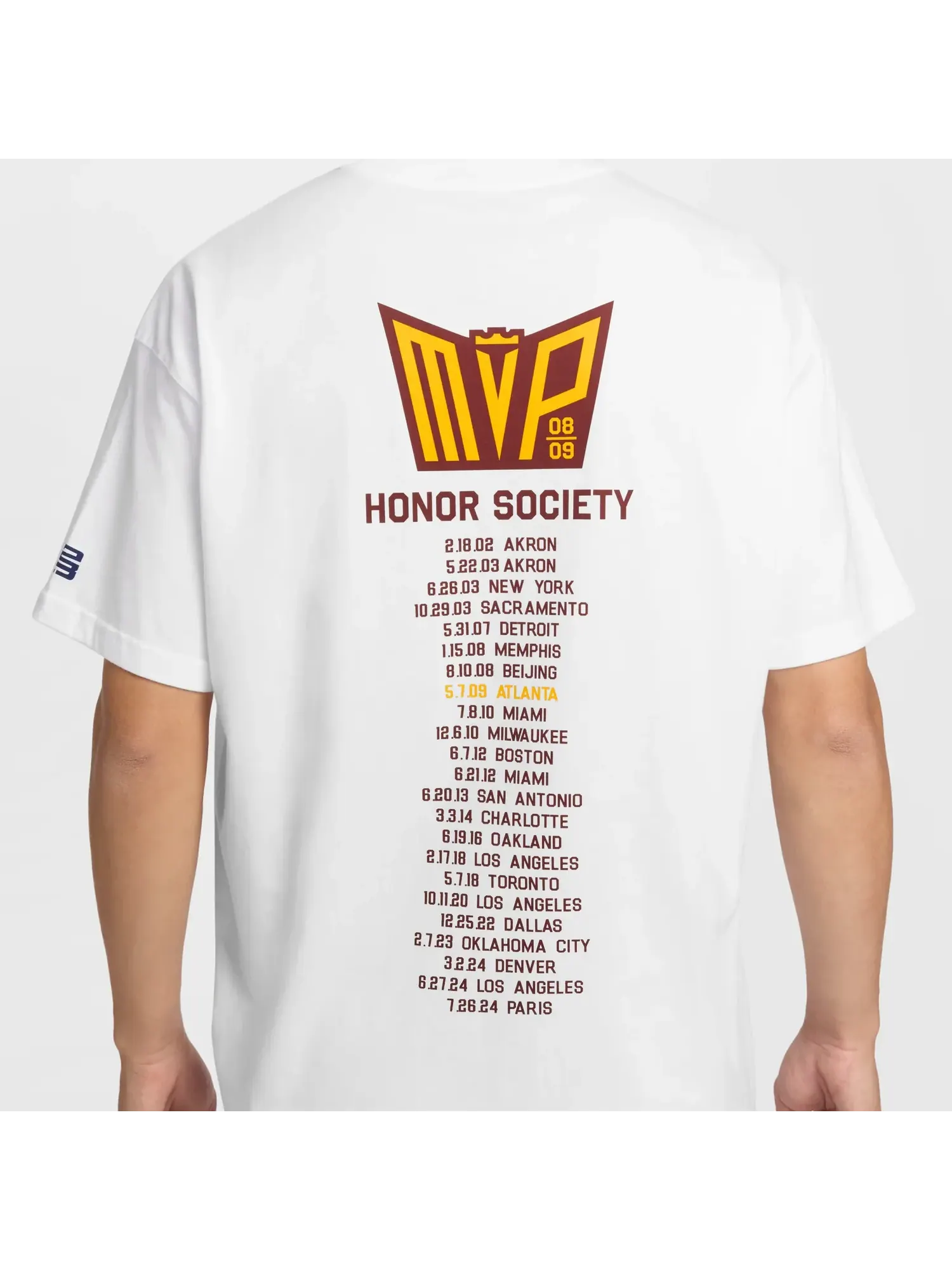 Футболка Nike LeBron «Honour Society» — изображение 5 из 6, белый