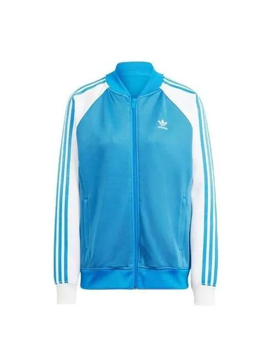 Куртка adicolor classics oversize sst track jacket Adidas — изображение 1 из 4, синий