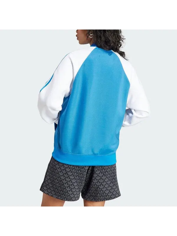 Куртка adicolor classics oversize sst track jacket Adidas — изображение 3 из 4, синий