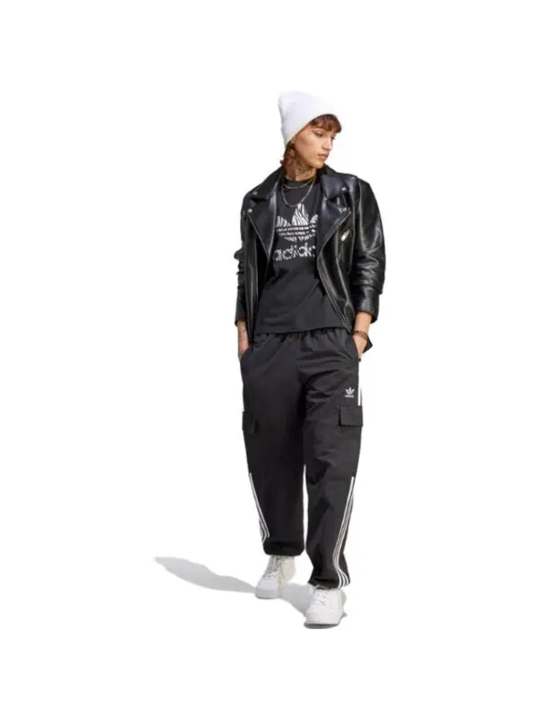 Футболка (WMNS) adidas originals Zebra Animal Print Infill T-Shirt 'Black' — изображение 4 из 4, черный/мульти