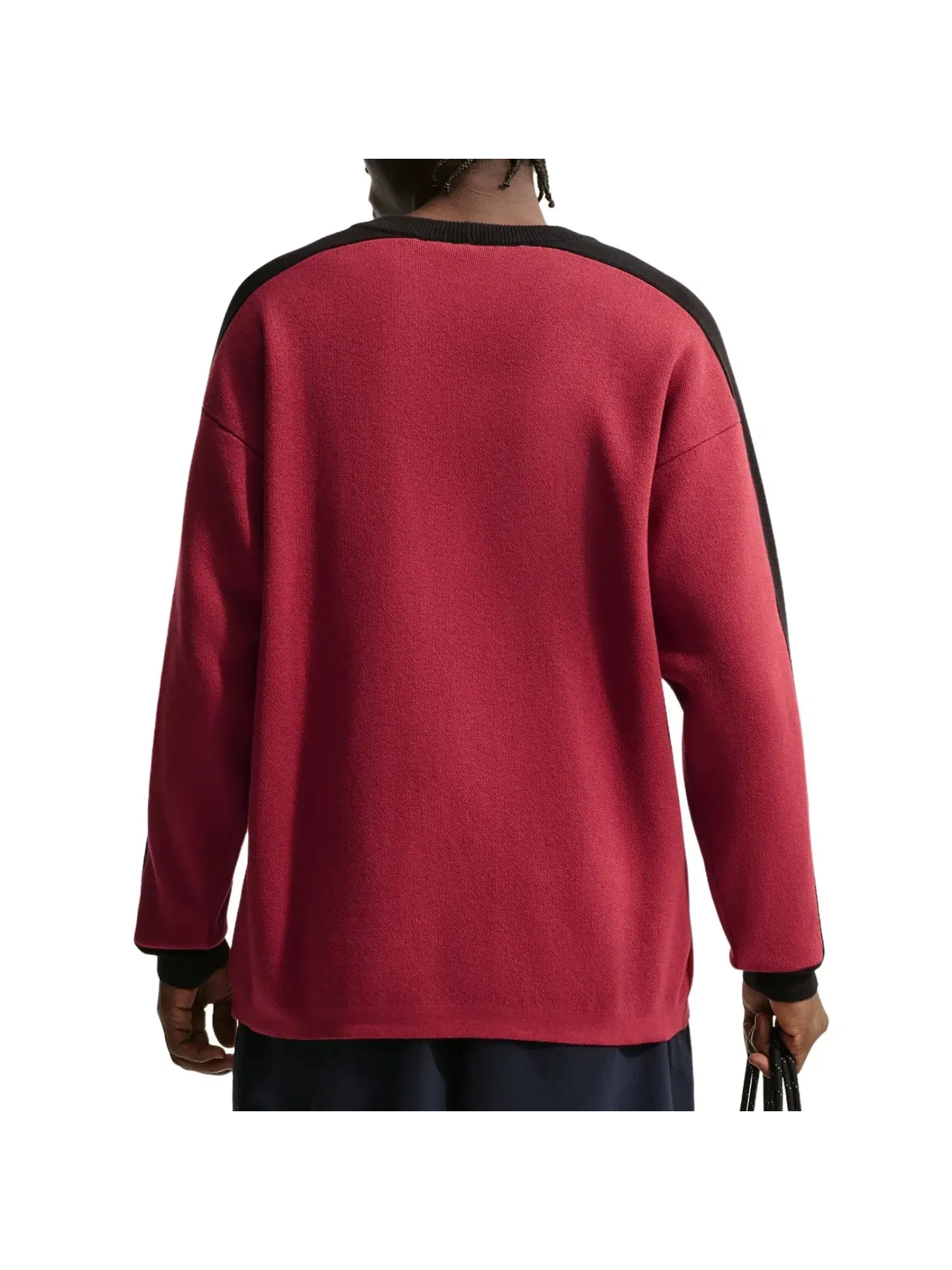 Свитер Nike Sportswear Club Jersey Sweater 'Team Crimson Black' II1196-613 — изображение 2 из 2, красный