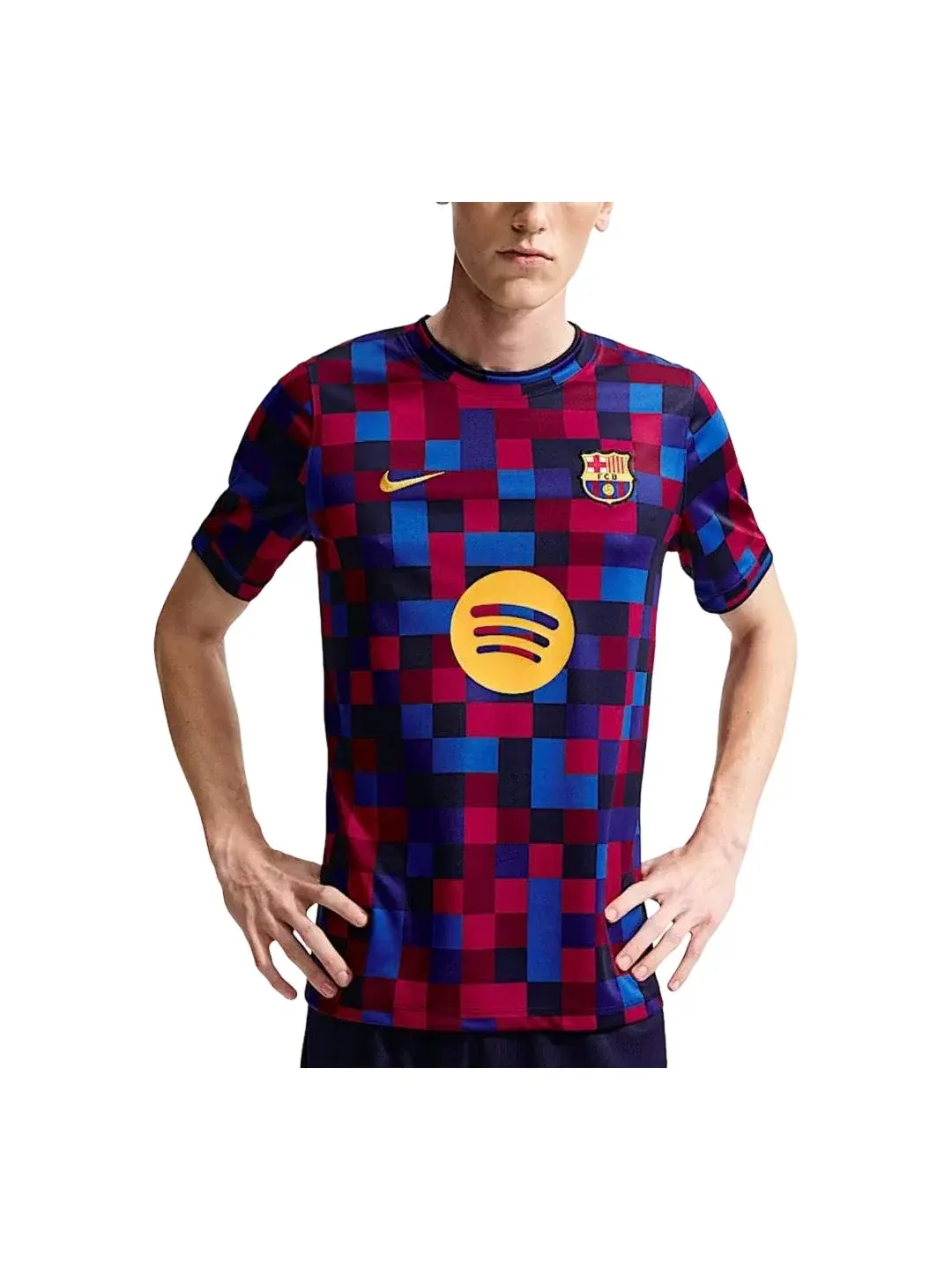 Мужская футболка с принтом Nike FC Barcelona 2026/27 Match Pre-Match Top Home — изображение 1 из 2, мульти