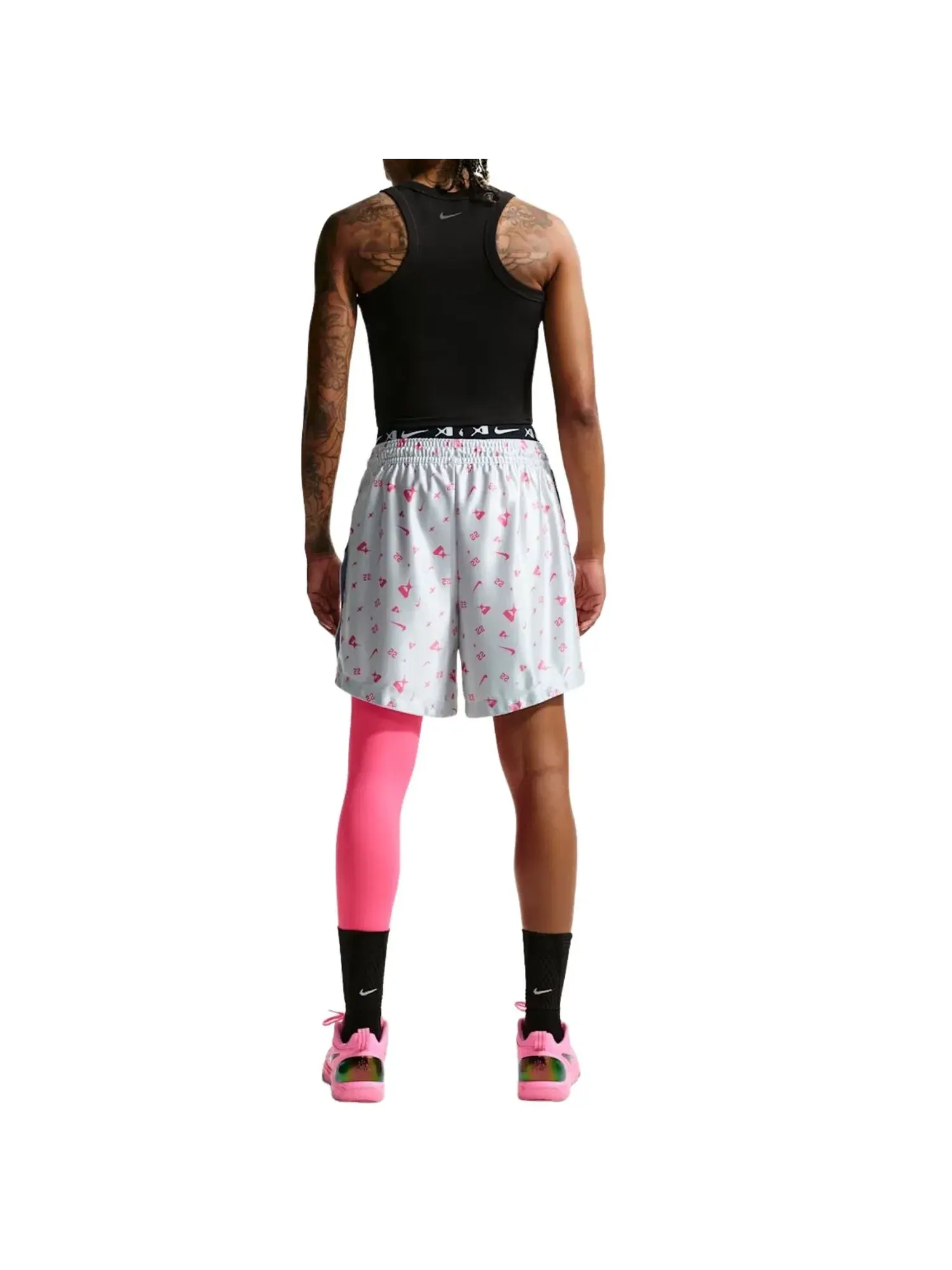 Женские шорты Nike Dri-FIT A'ja Wilson Pure Platinum Hyper Pink — изображение 4 из 4, розовый