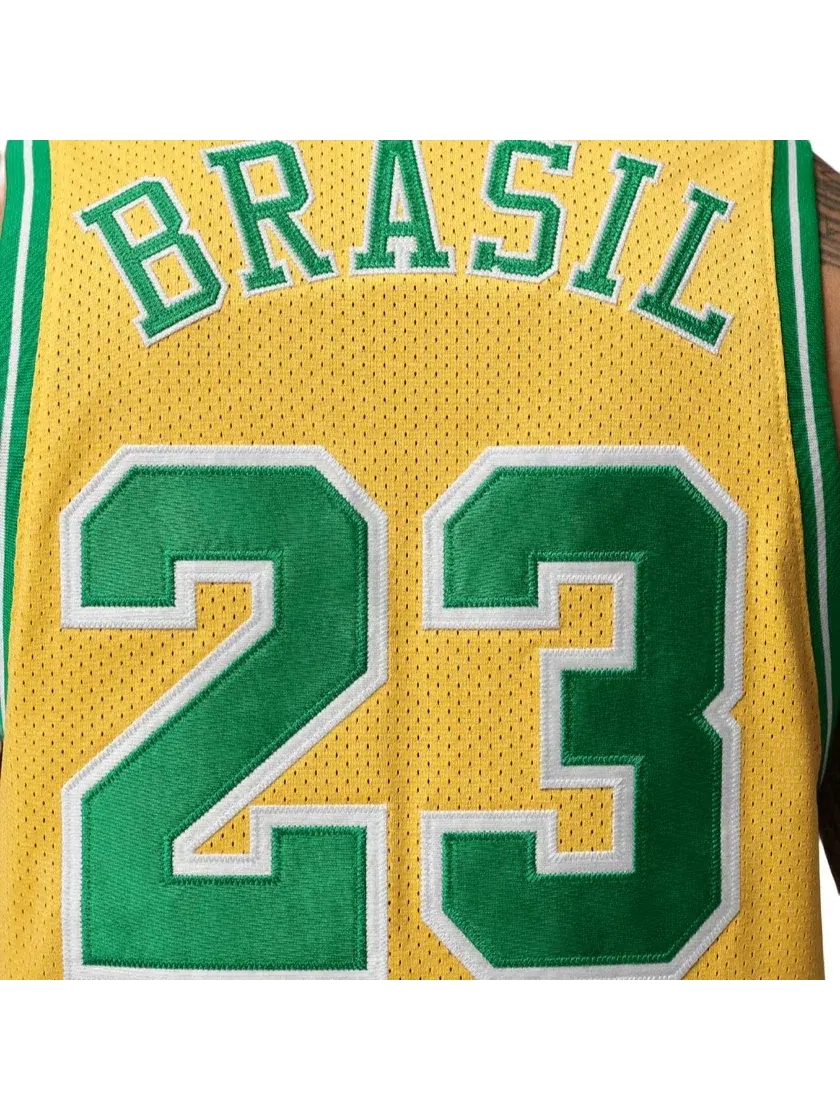 Мужская футболка-джерси Varsity Maize Lucky Green Jordan — изображение 3 из 4, желтый