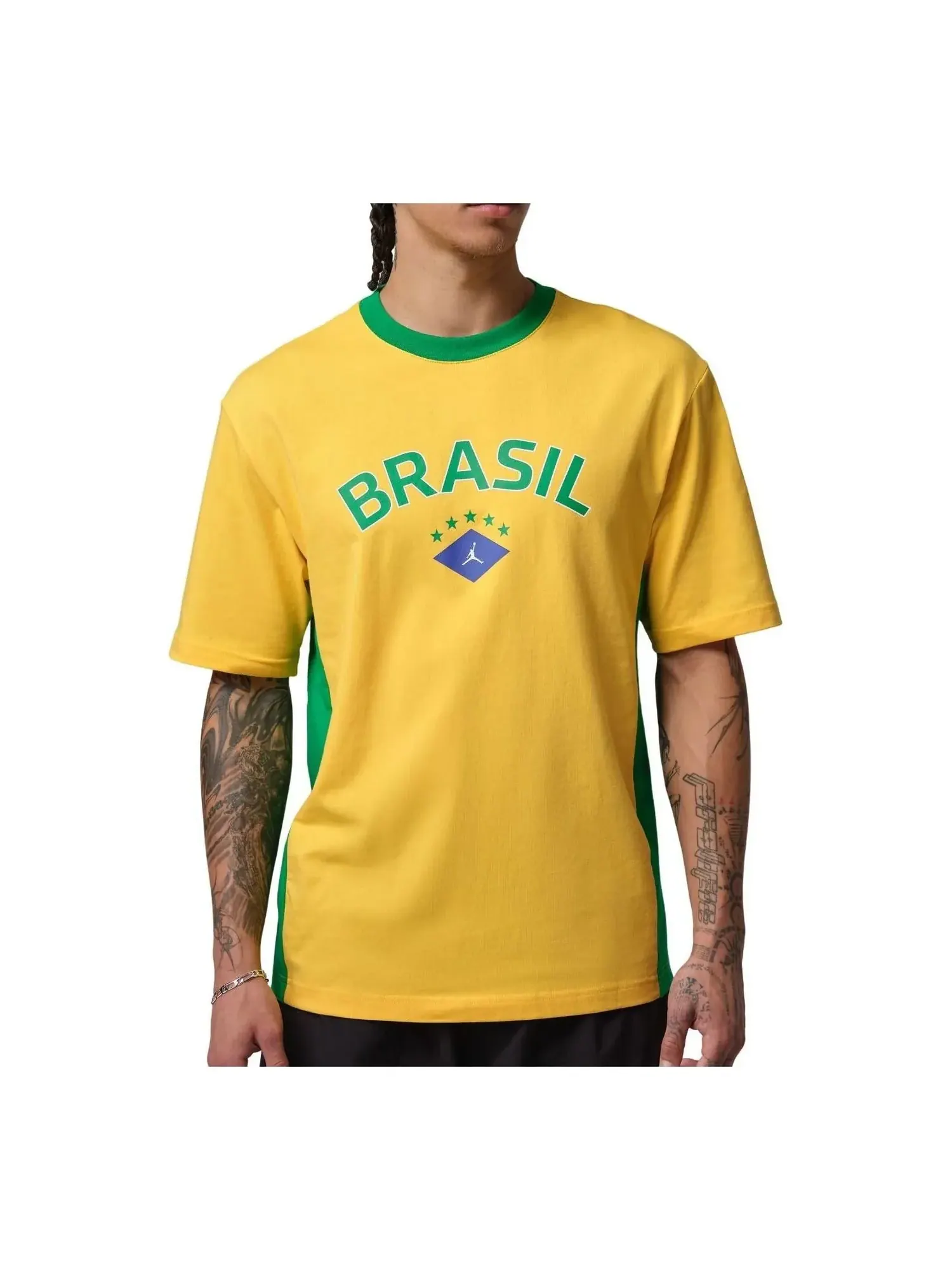 Футболка Air Jordan 85 Graphic T-Shirt 'Varsity Maize Lucky Green' — изображение 1 из 2, желтый