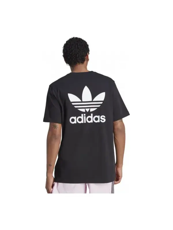 Футболка оригиналы adicolor классика сзади трилистник свободная футболка Adidas — изображение 2 из 2, черный/белый
