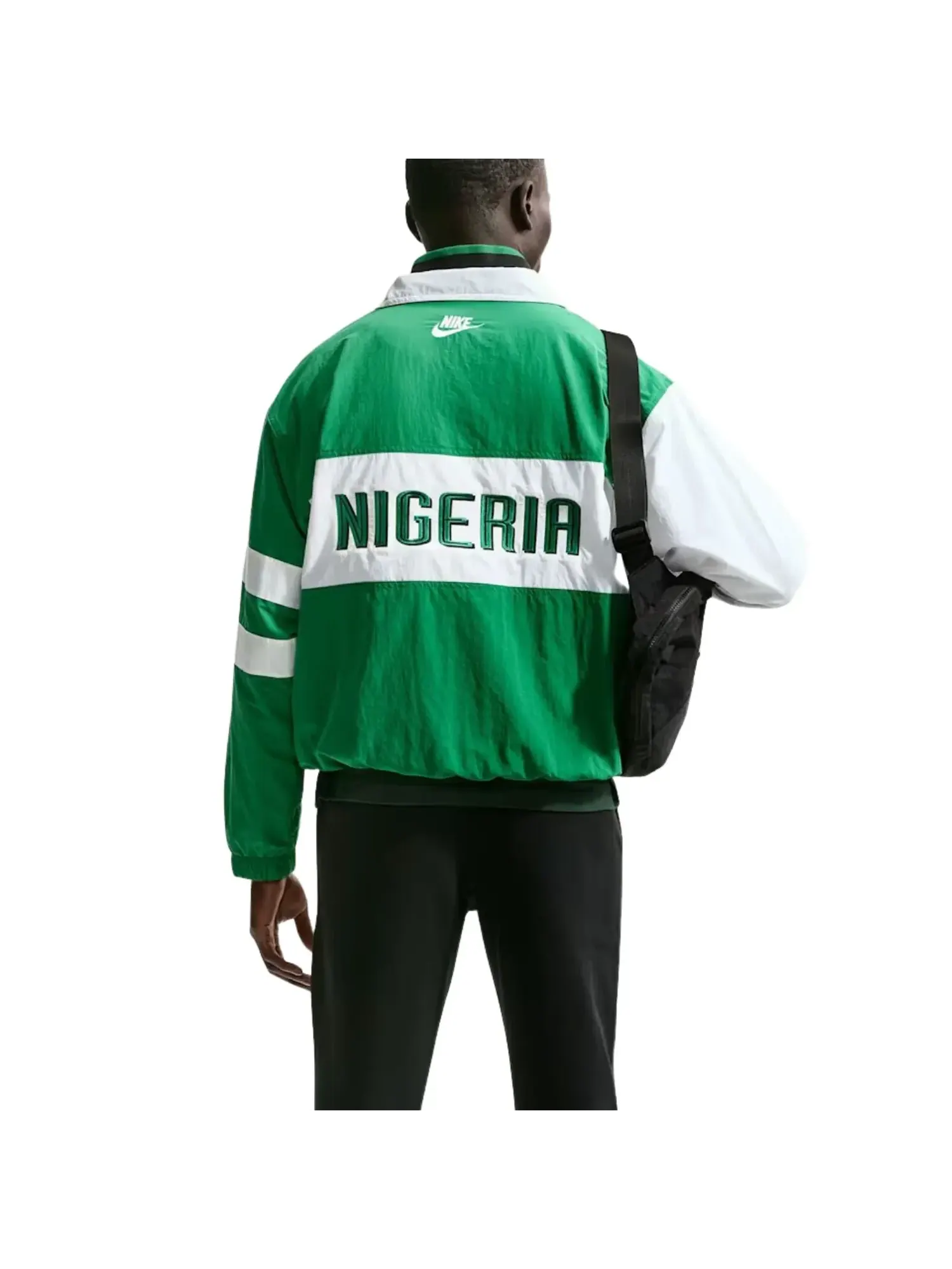 Реплика спортивной куртки Nike Nigeria 1996 Reissue 'Зеленый — изображение 2 из 2, белый