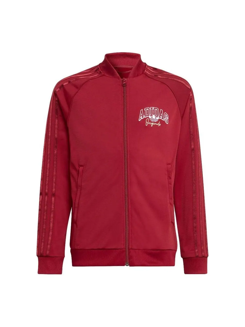 Топ (GS) adidas Collegiate Graphic Pack SST Track Top 'Burgundy' — изображение 1 из 2, бордовый