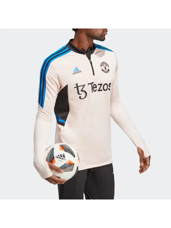 Футболка Adidas Manchester United Condivo 22 Training Top 'Pink' — изображение 2 из 4, розовый