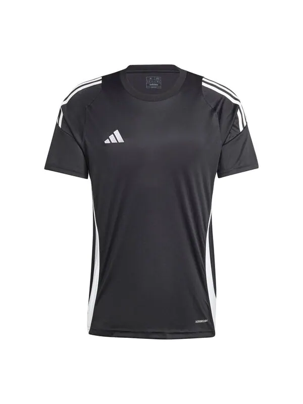 Спортивная футболка tiro 24 jersey asia sizing 'black' Adidas — изображение 1 из 2, черный