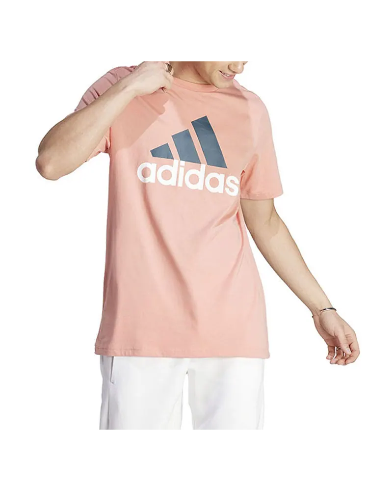 Футболка adidas Essentials Single Jersey Big Logo T-Shirt 'Pink' — изображение 2 из 4, розовый