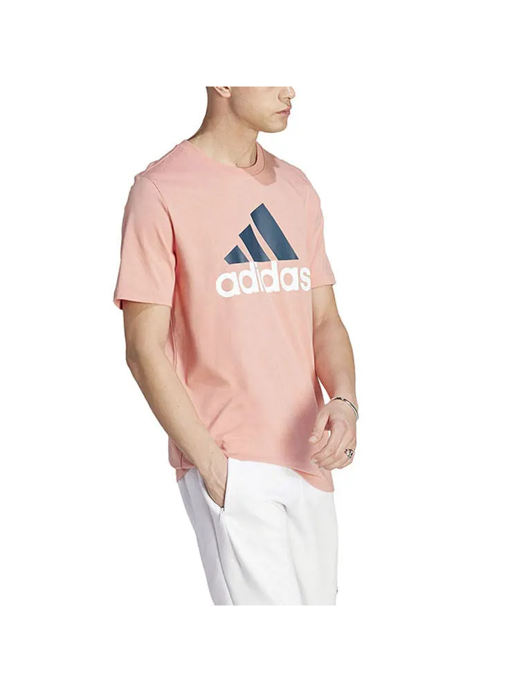 Футболка adidas Essentials Single Jersey Big Logo T-Shirt 'Pink' — изображение 4 из 4, розовый