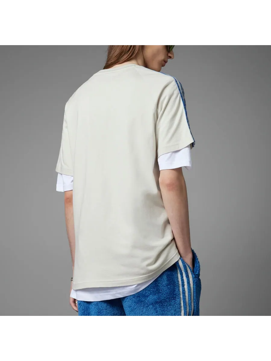 Футболка adidas originals Indigo Herz Fur T-shirt 'Aluminium' — изображение 4 из 6, бежевый
