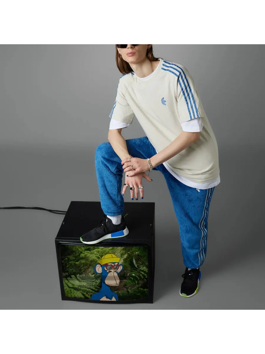 Футболка adidas originals Indigo Herz Fur T-shirt 'Aluminium' — изображение 6 из 6, бежевый