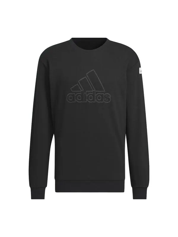 Куртка st графический теплый экипаж Adidas — изображение 1 из 1, черный