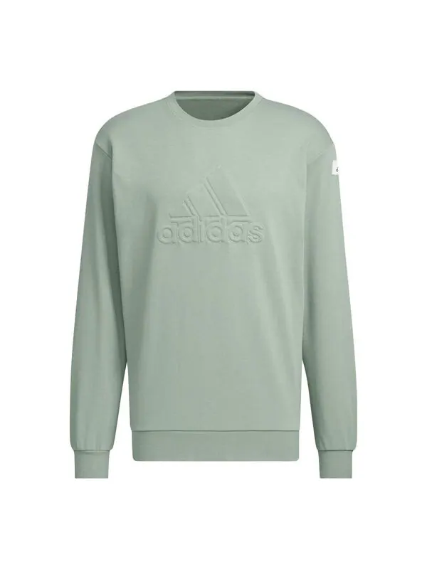 Свитера st графический теплый экипаж Adidas — изображение 1 из 1, оливковый зеленый