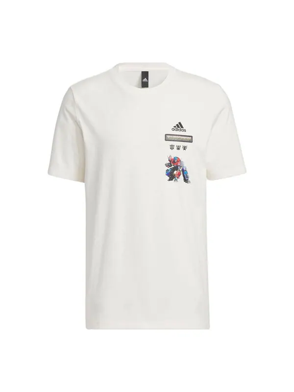 Футболка Adidas Transformers Tee 'Cream White' — изображение 1 из 4, кремовый белый