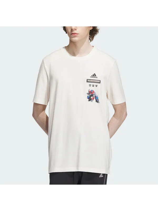 Футболка Adidas Transformers Tee 'Cream White' — изображение 2 из 4, кремовый белый