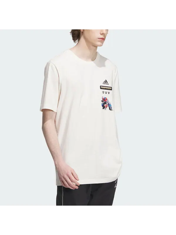Футболка Adidas Transformers Tee 'Cream White' — изображение 4 из 4, кремовый белый