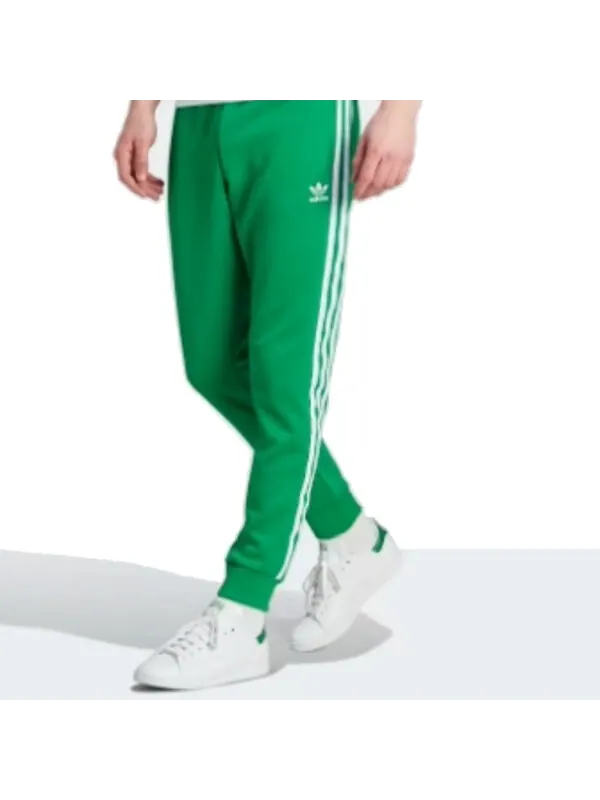 Штаны adicolor classics sst спортивные штаны Adidas — изображение 2 из 3, зеленый