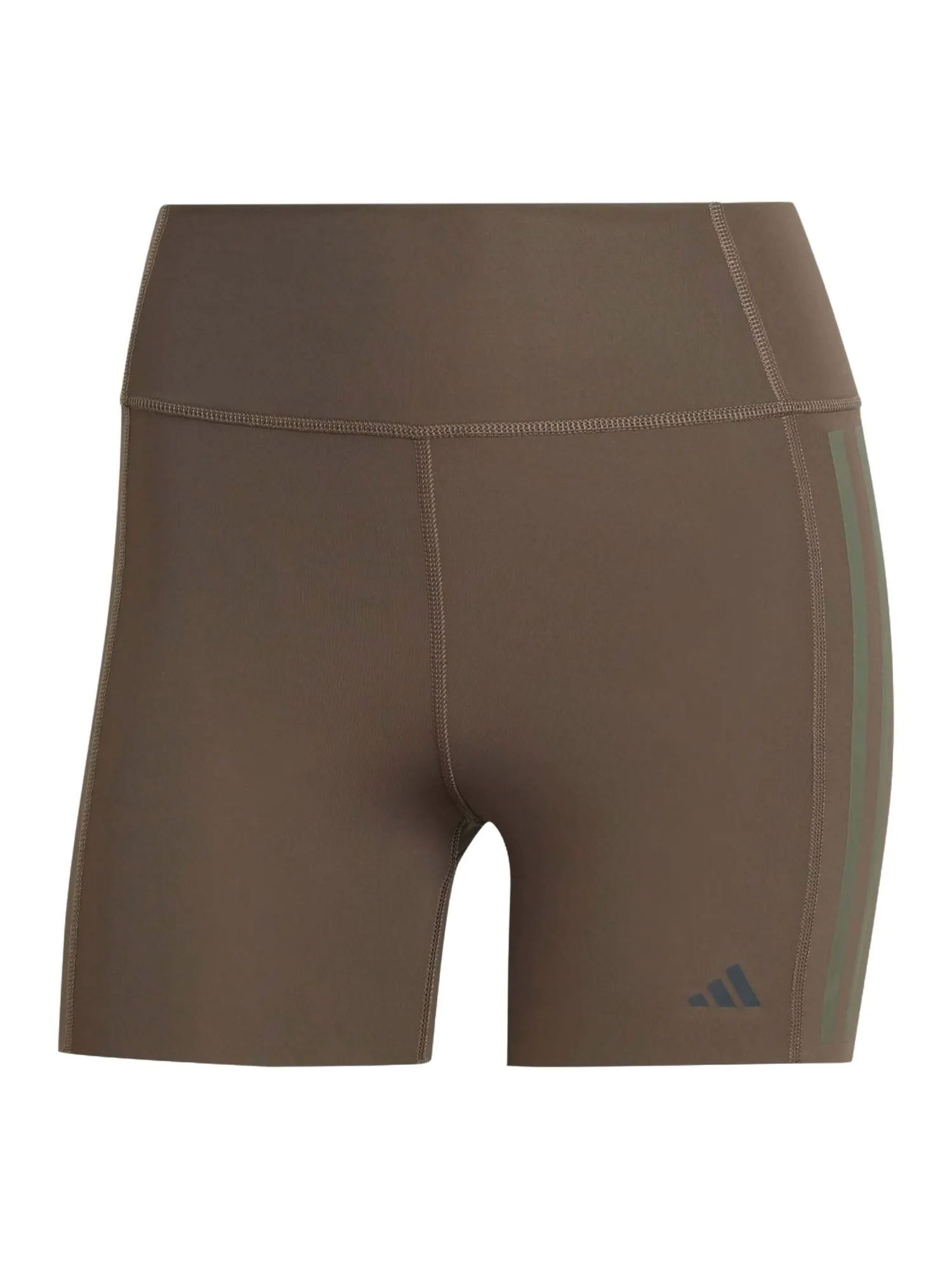 Леггинсы (WMNS) adidas Optime 4-Inch Raw-Cut-Hem Leggings Asia Sizing 'Shadow Olive' — изображение 1 из 1, оливковый зеленый