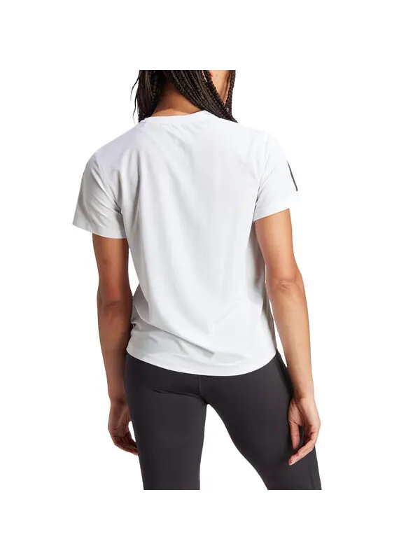 Футболка own the run t-shirt 'white' Adidas — изображение 2 из 2, белый