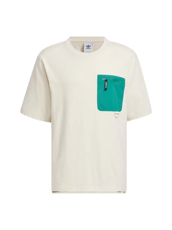 Футболка adidas originals Adventure Pocket T-shirt 'Beige' — изображение 1 из 4, бежевый/мульти