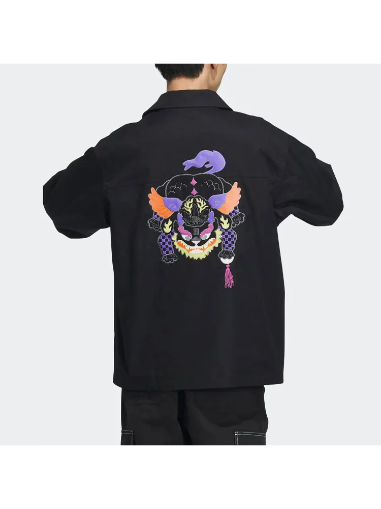 Куртка-рубашка Adidas Originals — изображение 3 из 7, черный