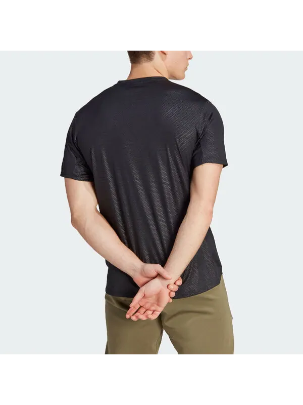 Футболка adidas D4T Strength Workout T-Shirt 'Black' — изображение 3 из 4, черный/черный