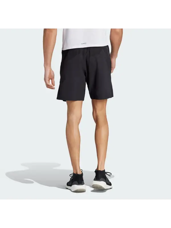 Шорты тренировочные шорты с накаткой Adidas — изображение 3 из 4, черный/черный