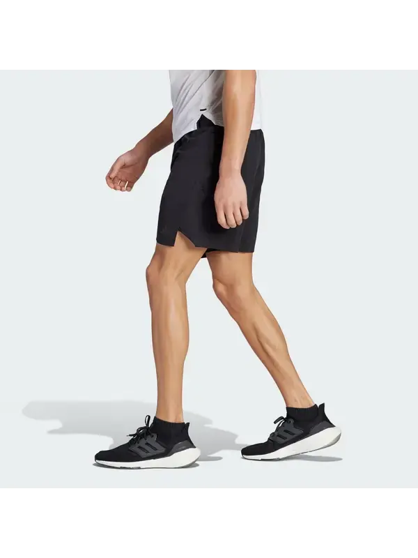 Шорты тренировочные шорты с накаткой Adidas — изображение 4 из 4, черный/черный