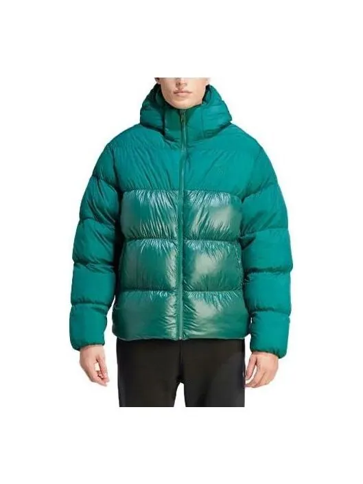 Куртка оригиналы adicolor down regen hooded puffer jacket Adidas — изображение 1 из 3, зеленый
