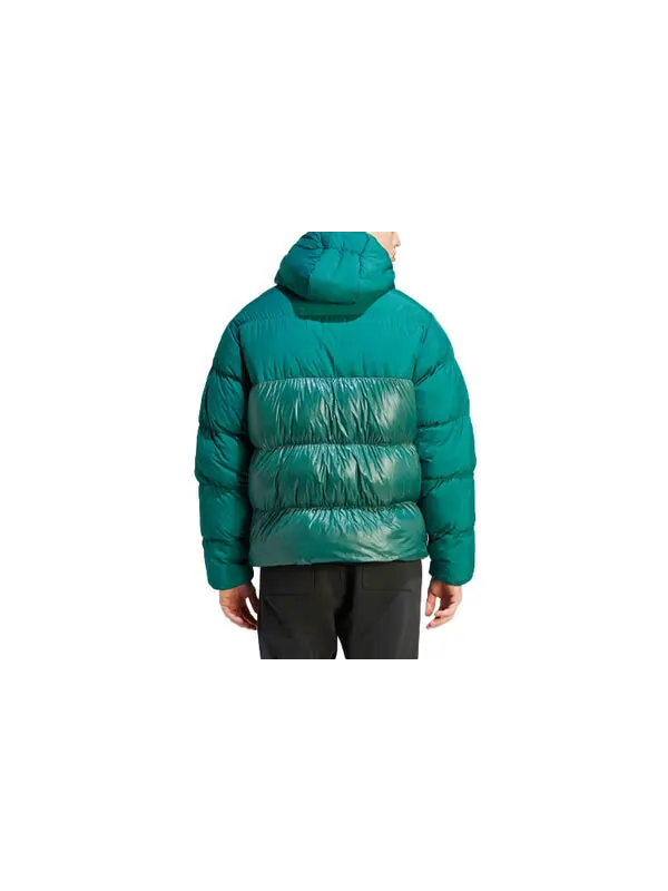 Куртка оригиналы adicolor down regen hooded puffer jacket Adidas — изображение 2 из 3, зеленый