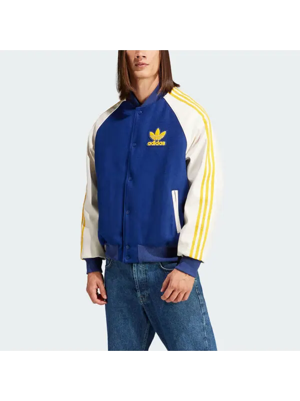Куртка оригиналы sst бомбер куртка Adidas — изображение 2 из 4, синий/белый