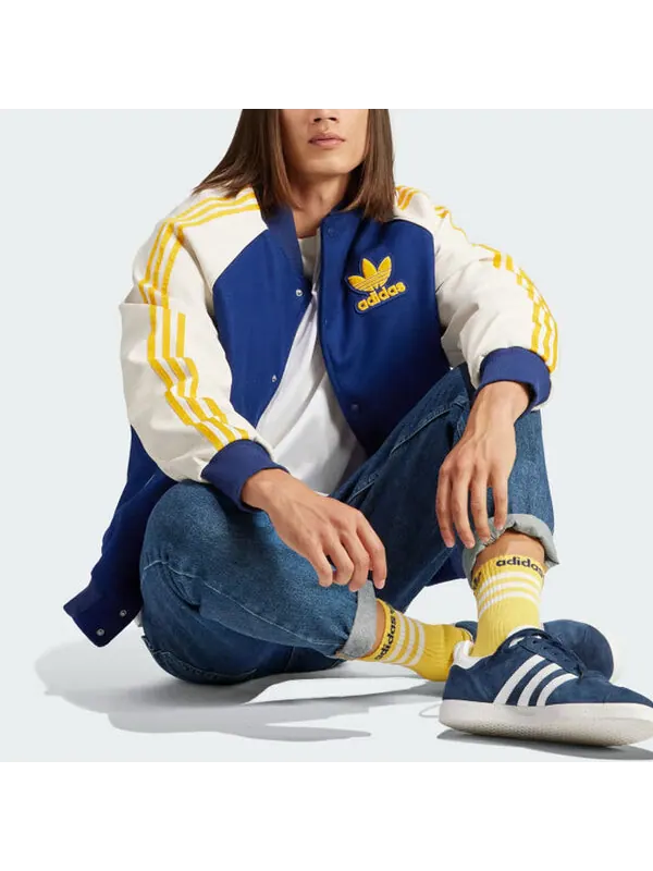 Куртка оригиналы sst бомбер куртка Adidas — изображение 4 из 4, синий/белый
