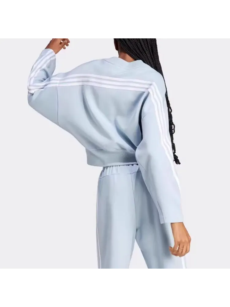 Свитшот Adidas Future Icons 3-Stripes — изображение 2 из 3, светлый синий