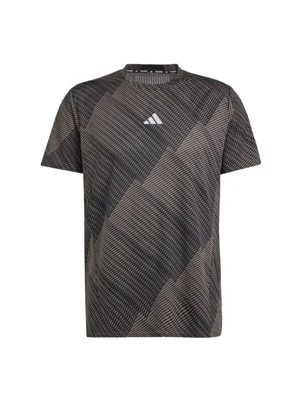 Футболка designed for training hiit workout heat.rdy print t-shirt asia sizing 'charcoal black' Adidas — изображение 1 из 1