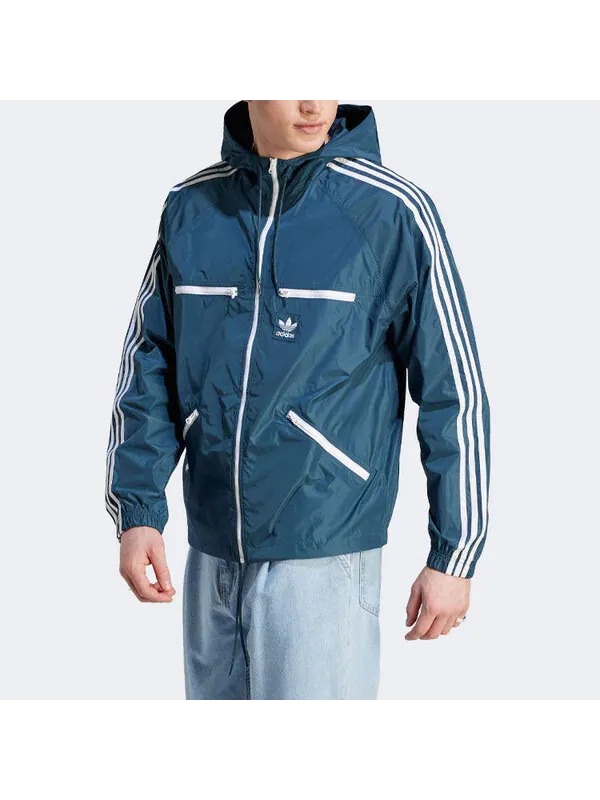 Куртка adidas originals Adicolor Classic Windbreaker 'Altered Blue' — изображение 2 из 4, синий