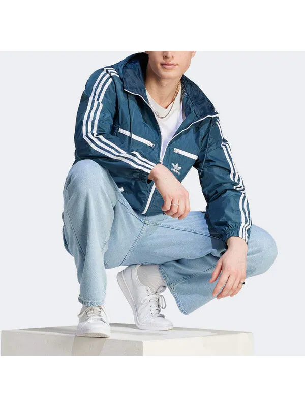 Куртка adidas originals Adicolor Classic Windbreaker 'Altered Blue' — изображение 4 из 4, синий