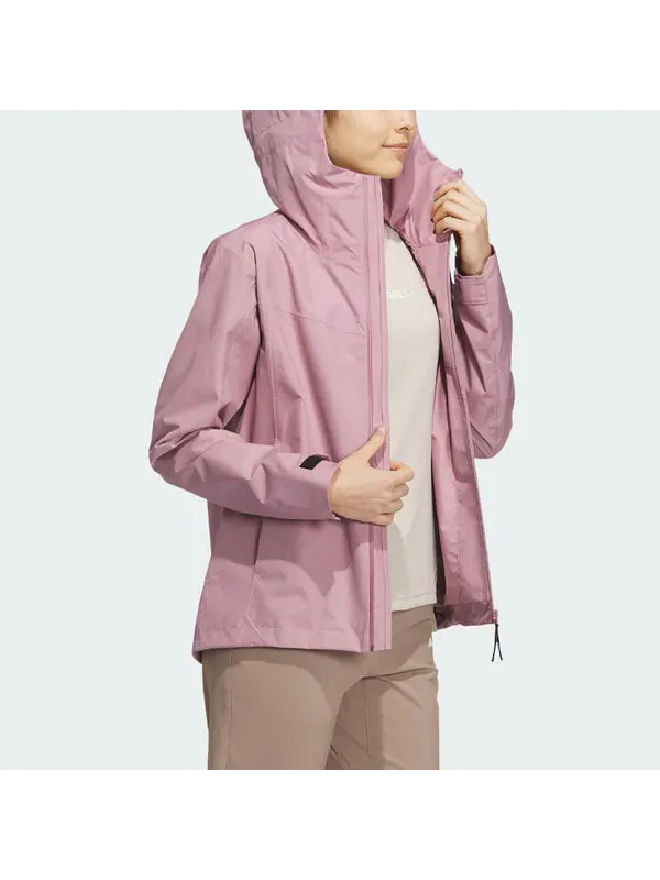 Куртка terrex rain.rdy переходная куртка Adidas — изображение 4 из 4, розовый
