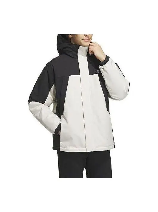 Куртка короткие пуховые парки Куртка Adidas — изображение 1 из 3, белый/черный