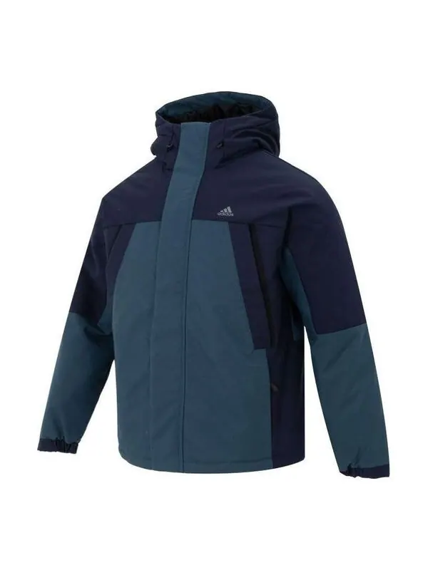 Куртка shrt down parka 'teal black' Adidas — изображение 1 из 4, черный