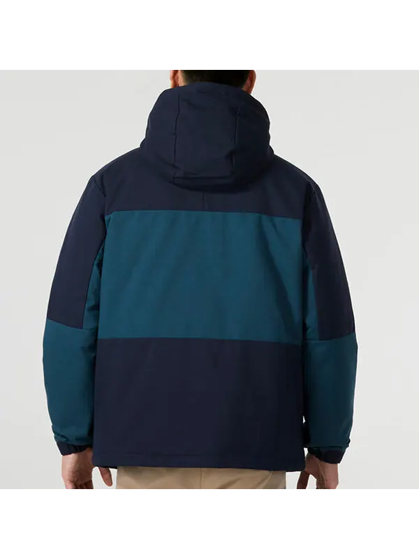 Куртка shrt down parka 'teal black' Adidas — изображение 4 из 4, черный