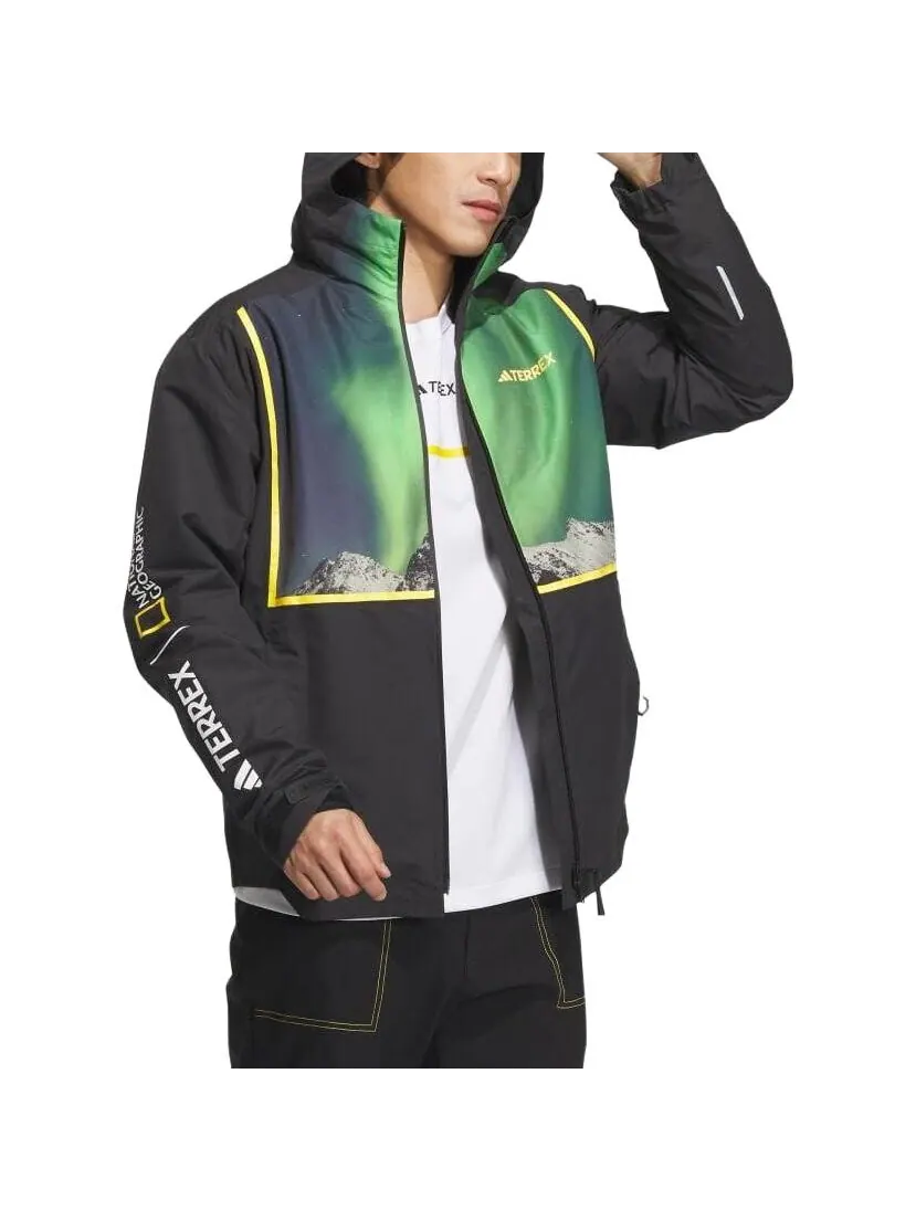 Куртка Adidas National Geographic Rain.Rdy Three-In-One — изображение 5 из 9, черный