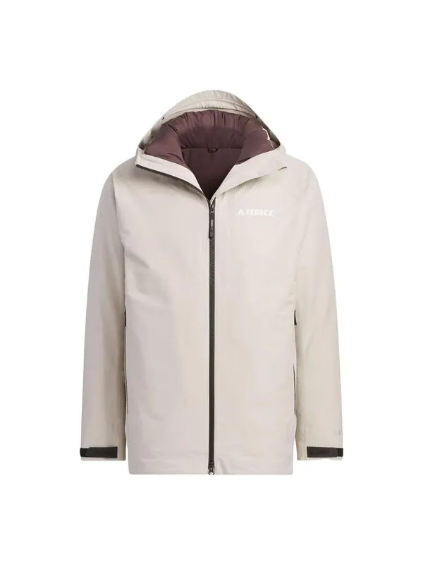 Куртка terrex 3 в 1 rain.rdy двусторонняя куртка Adidas — изображение 1 из 4, бежевый