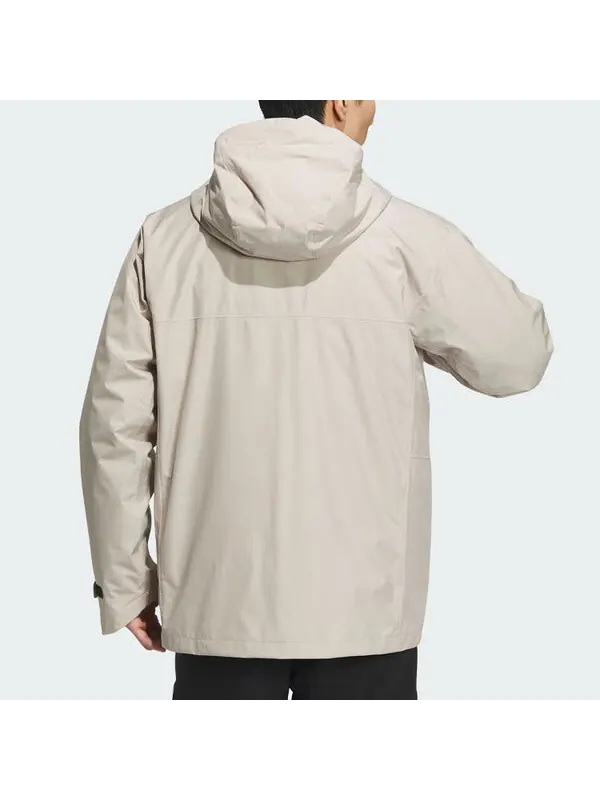 Куртка terrex 3 в 1 rain.rdy parka Adidas — изображение 4 из 4, бежевый/черный