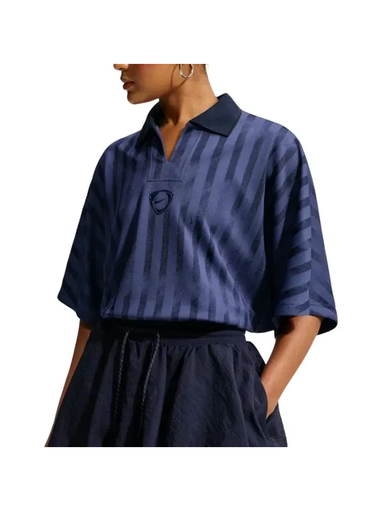 Женская джерси Nike Runway Jersey Blackened Blue — изображение 2 из 4, синий