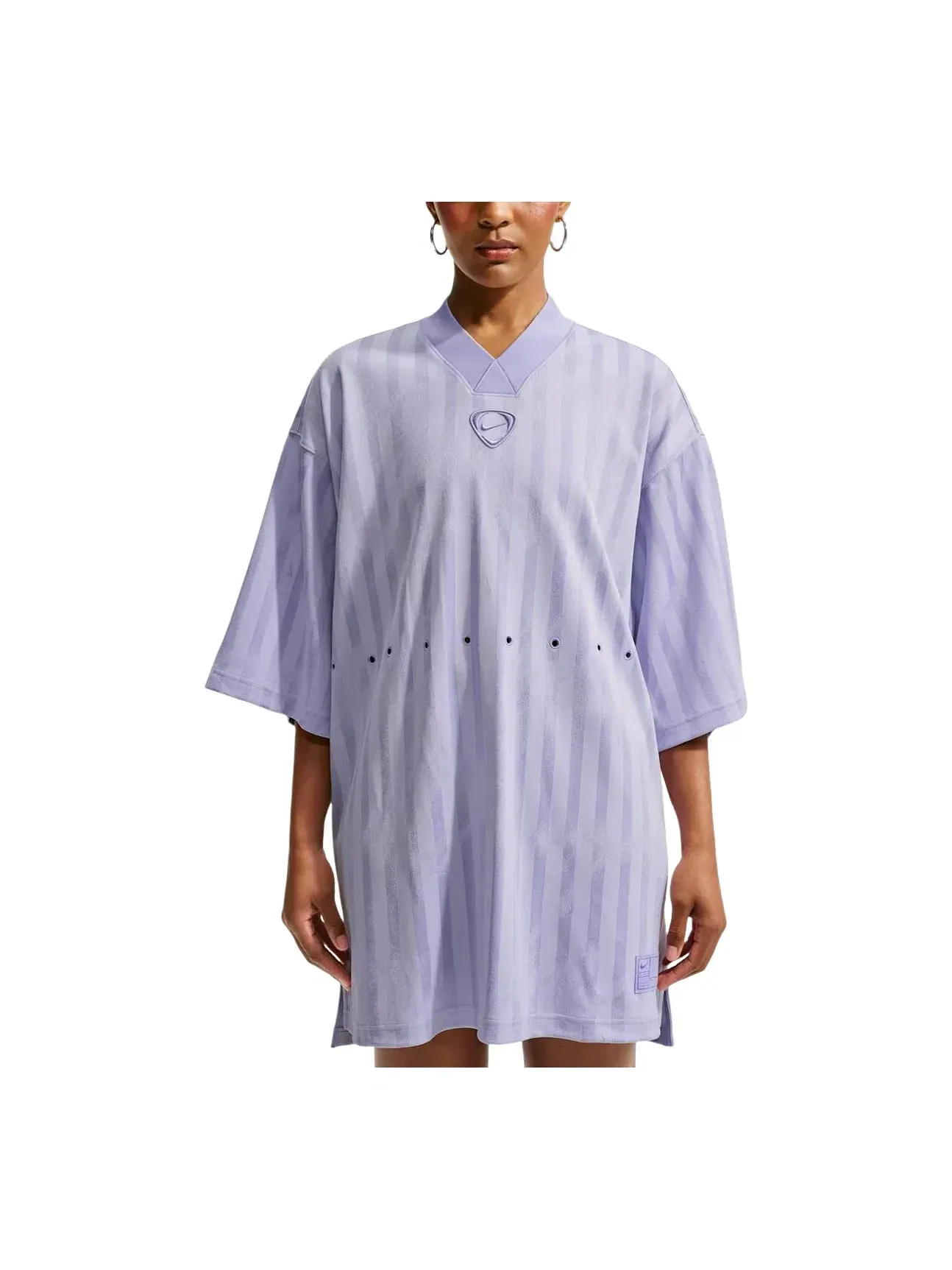 Женское платье с длинным рукавом Runway Jersey Lilac Ice Nike — изображение 1 из 4, фиолетовый